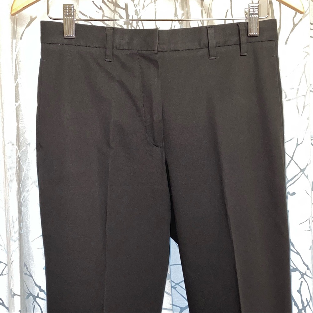 Jill Sander all black cotton dress pants trousers slacks - Picture 3 of 13